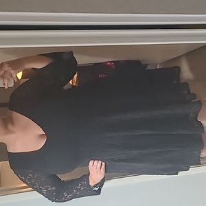 NWT Torrid Black Lace Skater Dress 1X